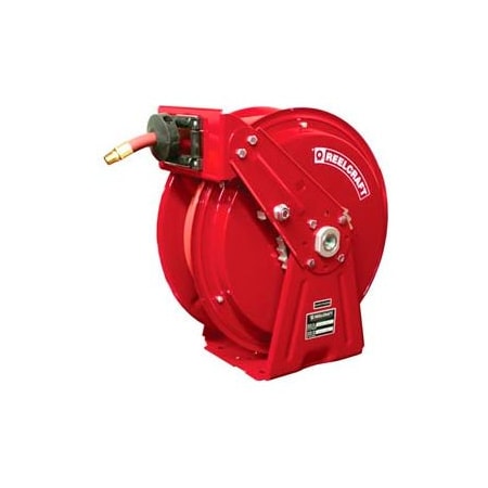 Reelcraft Reelcraft Heavy-Duty Spring Retractable Compact Dual Pedestal Hose Reel, 3/8"x50' 300 PSI DP7650 OLP